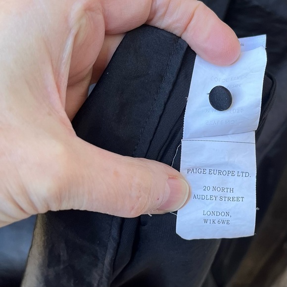 Paige Resa Black Satin Blouse Sz XL - Picture 8 of 11